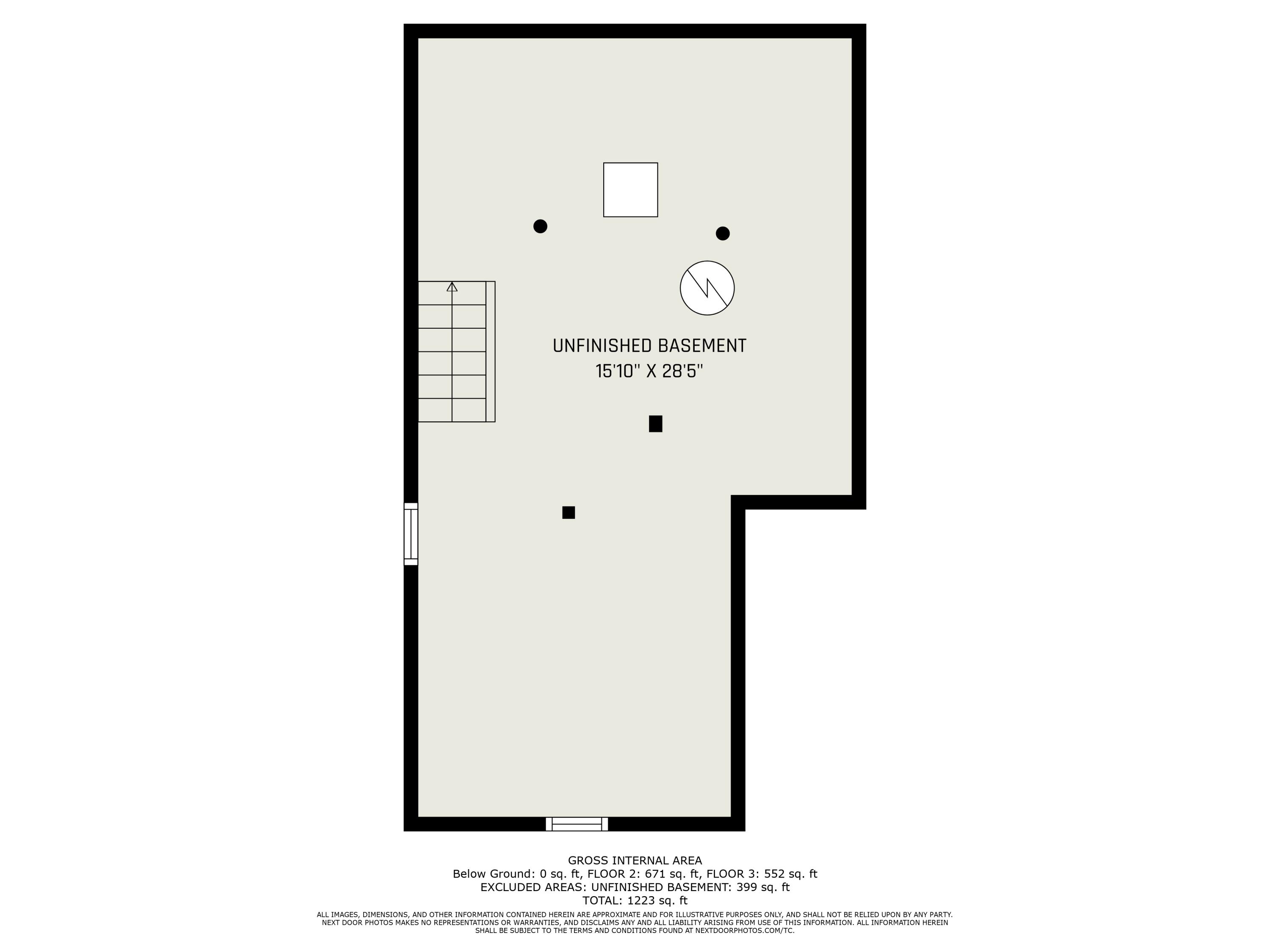 205 East Main Street Spring Arbor, MI 49283 - Photo 20 of 20 Basement floor plan