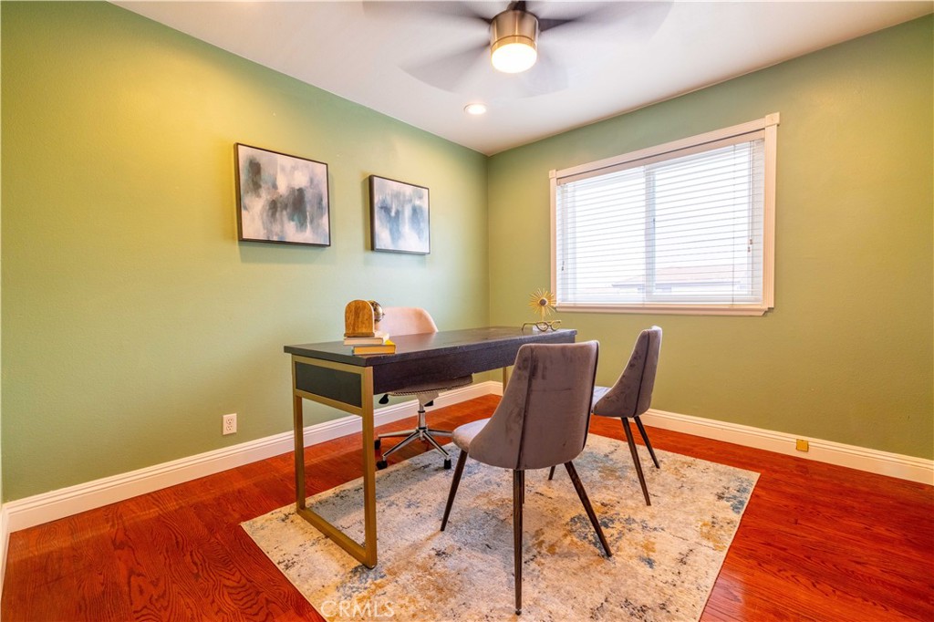 4759 Cll Estrada La Verne, CA 91750 - Photo 22 of 36 a workspace room with wooden floor windows