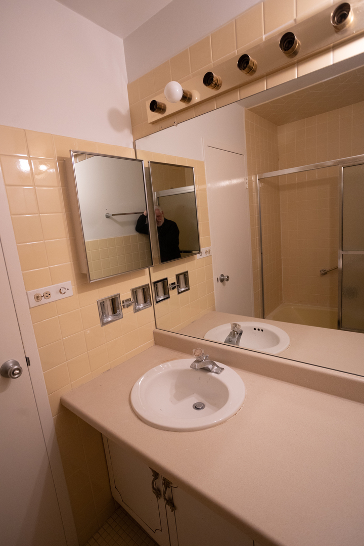 Undisclosed Address Chicago, IL 60645 - Photo 15 of 20 a bathroom with a sink and a mirror