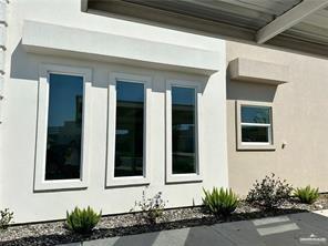 a front view of a house