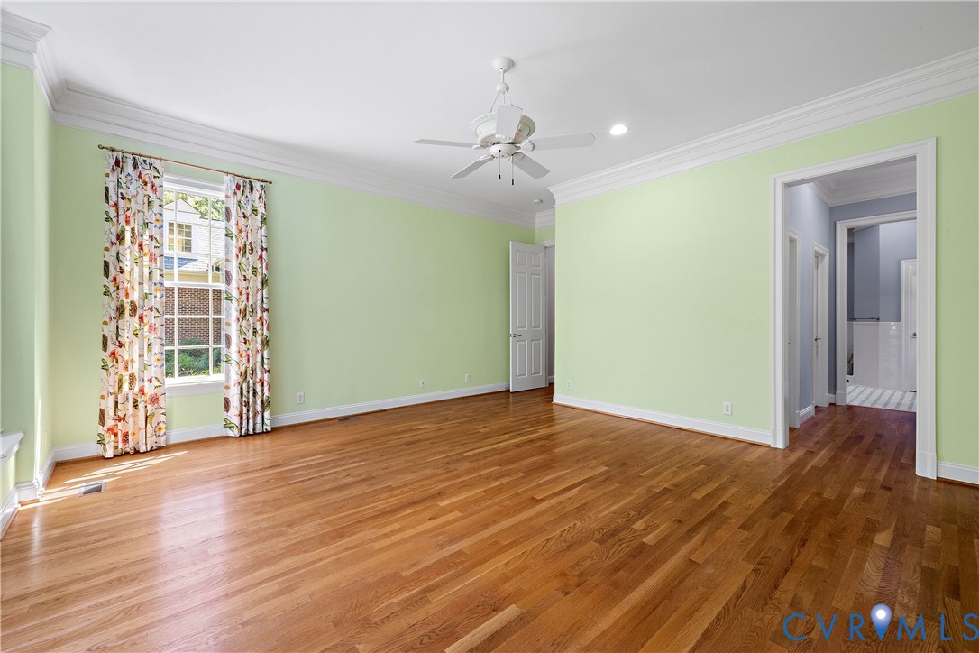 628 Cedar Run Road Manakin-Sabot, VA 23103 - Photo 37 of 70 Hardwood flooring, crown moulding and side window
