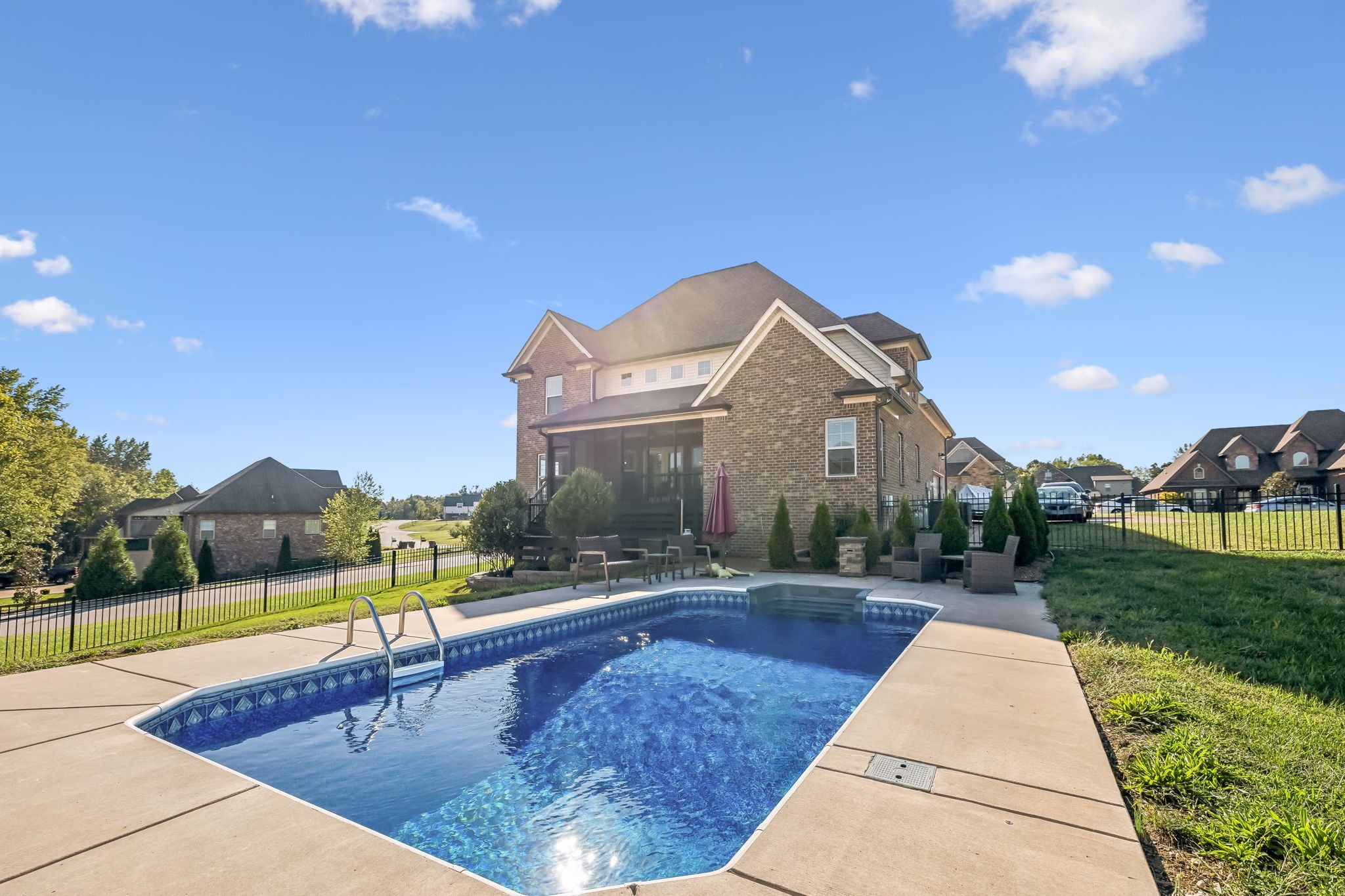 118 Brixton Ridge Lebanon, TN 37087 - Photo 32 of 43 This backyard oasis features a gorgeous, refreshing in-ground pool, perfect for enjoying hot summer days! 118 Brixton Ridge Lebanon, TN 37087