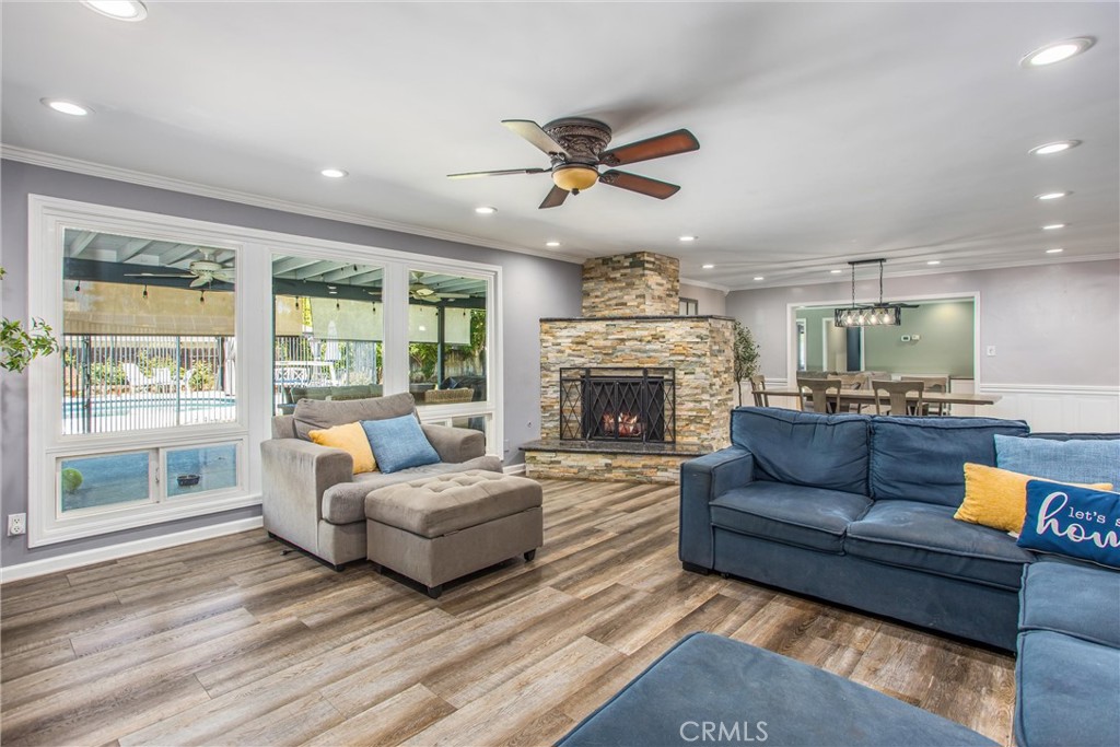 5169 Telefair Way Riverside, CA 92506 - Photo 9 of 47 Plenty of natural light and view of the backyard, patio and pool