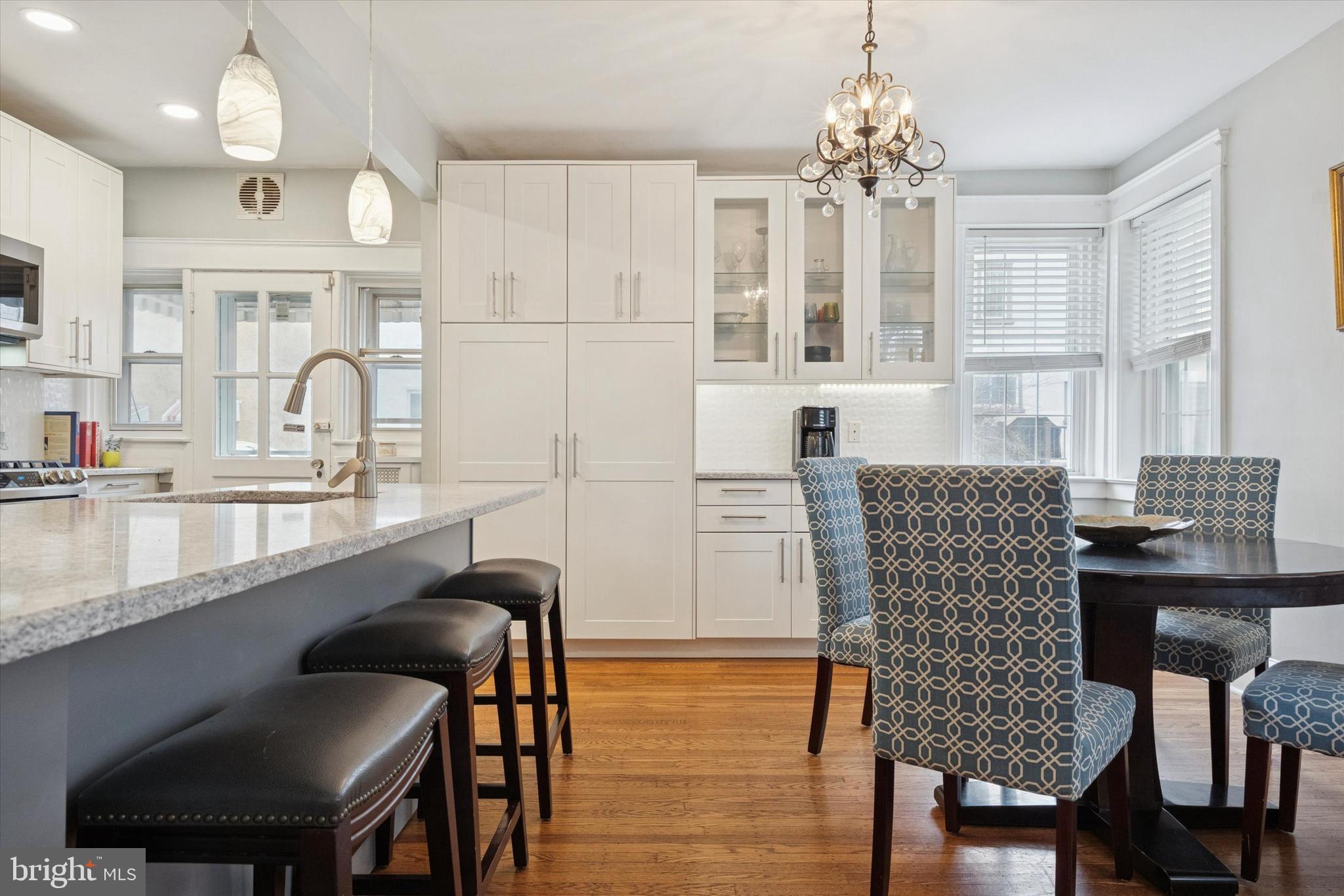 28 Chatham Road Ardmore, PA 19003 - Photo 11 of 32 a view of a dining room with furniture and chandelier
