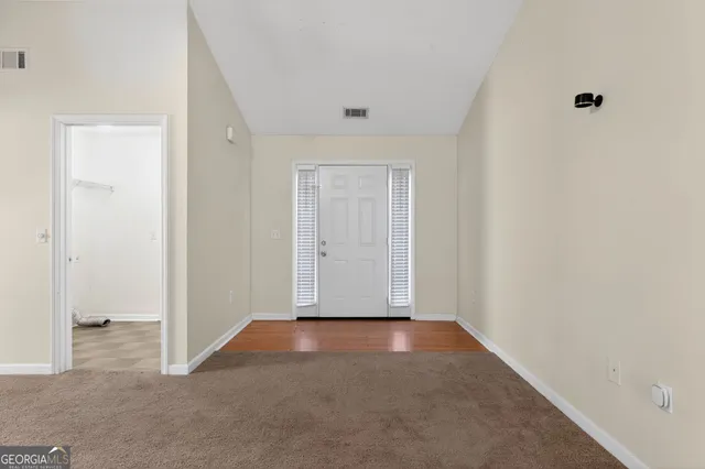 a view of an empty room