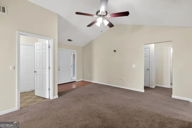 a view of an empty room