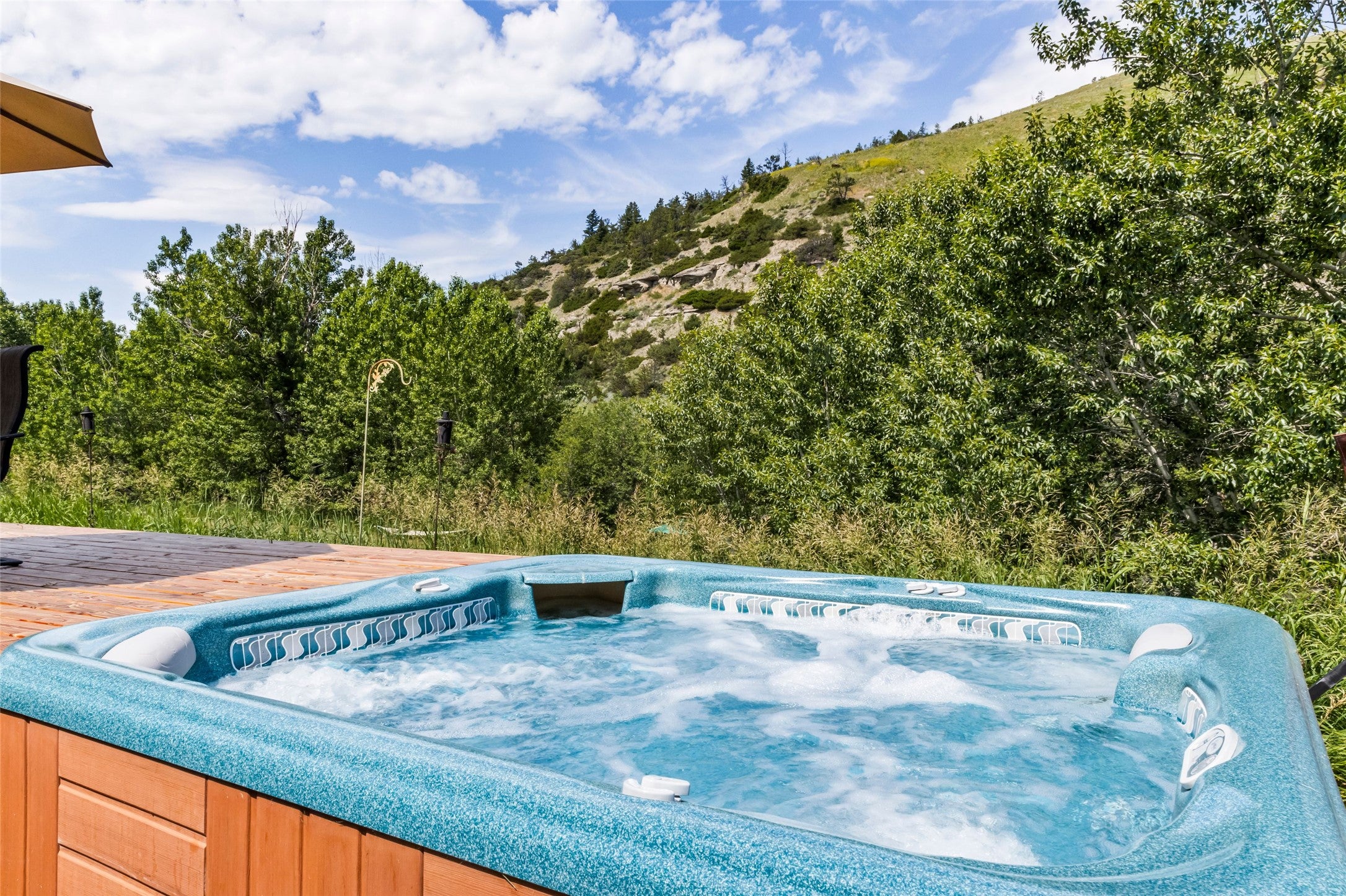 380 West Boulder Road McLeod, MT 59052 - Photo 52 of 77 Hot tub and a new wooden deck