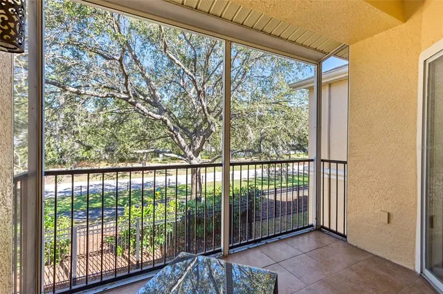 a view of a large window with an outdoor space