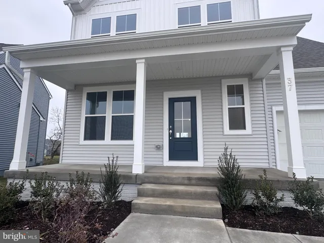 a front view of a house