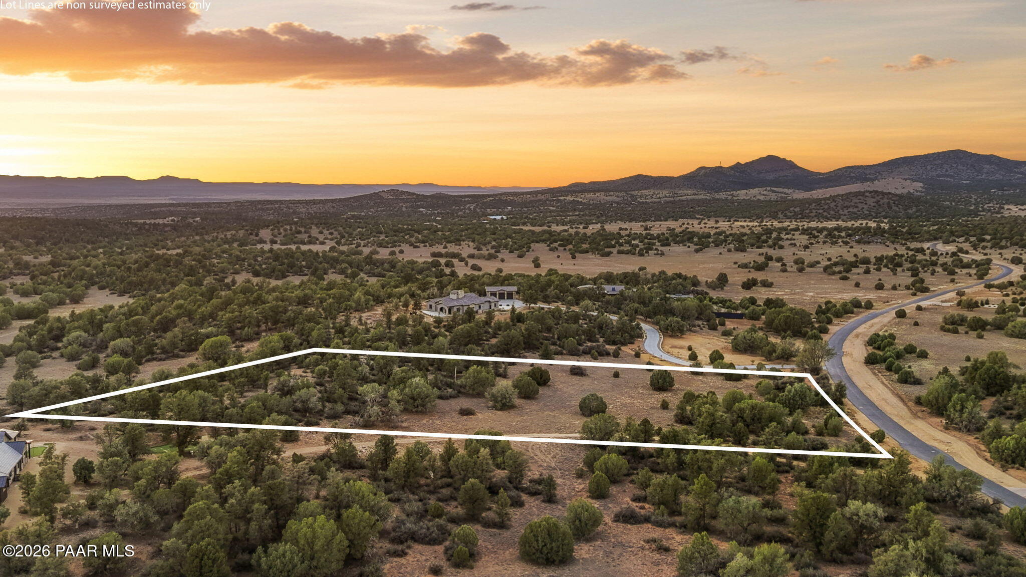 4985 West Sterling Ranch Road Prescott, AZ 86305 - Photo 7 of 38 7-Aerial 4 Lot Line