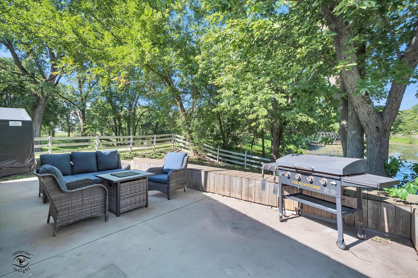 4248 South Youth Camp Road St. Anne, IL 60964 - Photo 25 of 36 a view of a patio with furniture and a backyard