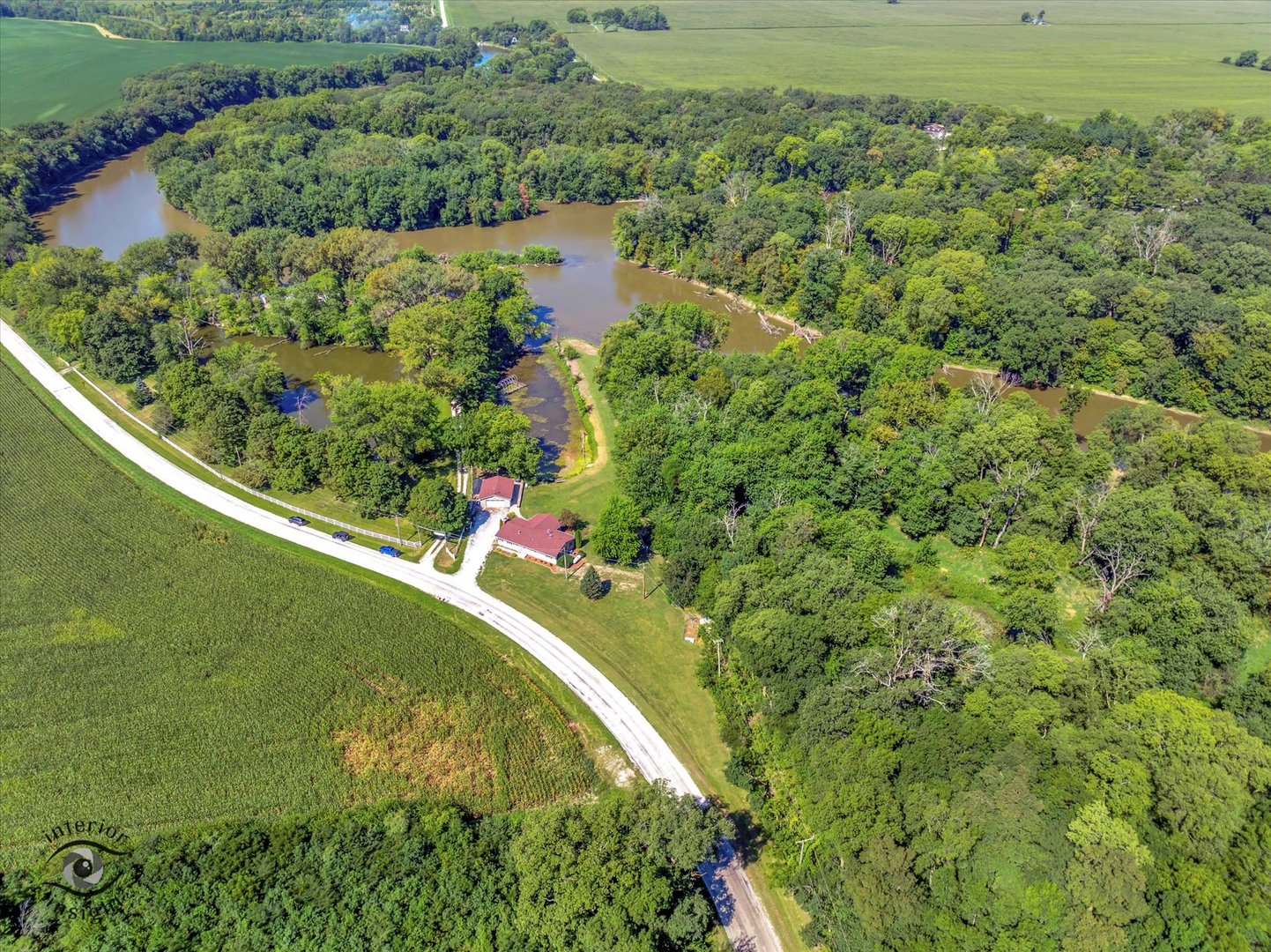 4248 South Youth Camp Road St. Anne, IL 60964 - Photo 36 of 36 an aerial view of a residential houses with outdoor space and trees all around