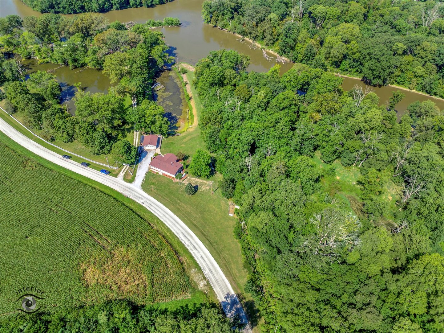 4248 South Youth Camp Road St. Anne, IL 60964 - Photo 5 of 36 an aerial view of a residential houses with outdoor space and trees all around