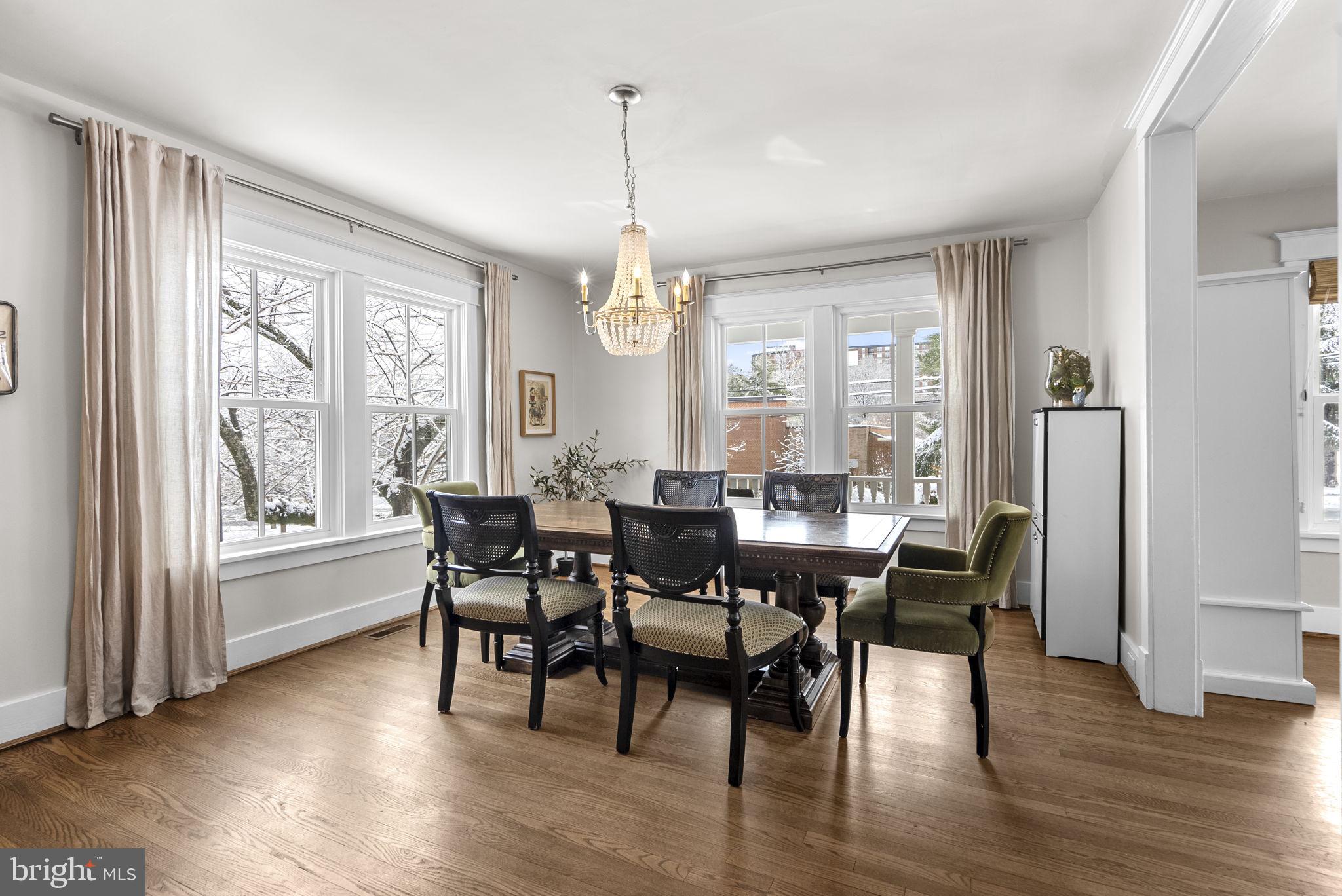 1415 Ballard Street Silver Spring, MD 20910 - Photo 16 of 56 a view of a dining room with furniture window and wooden floor