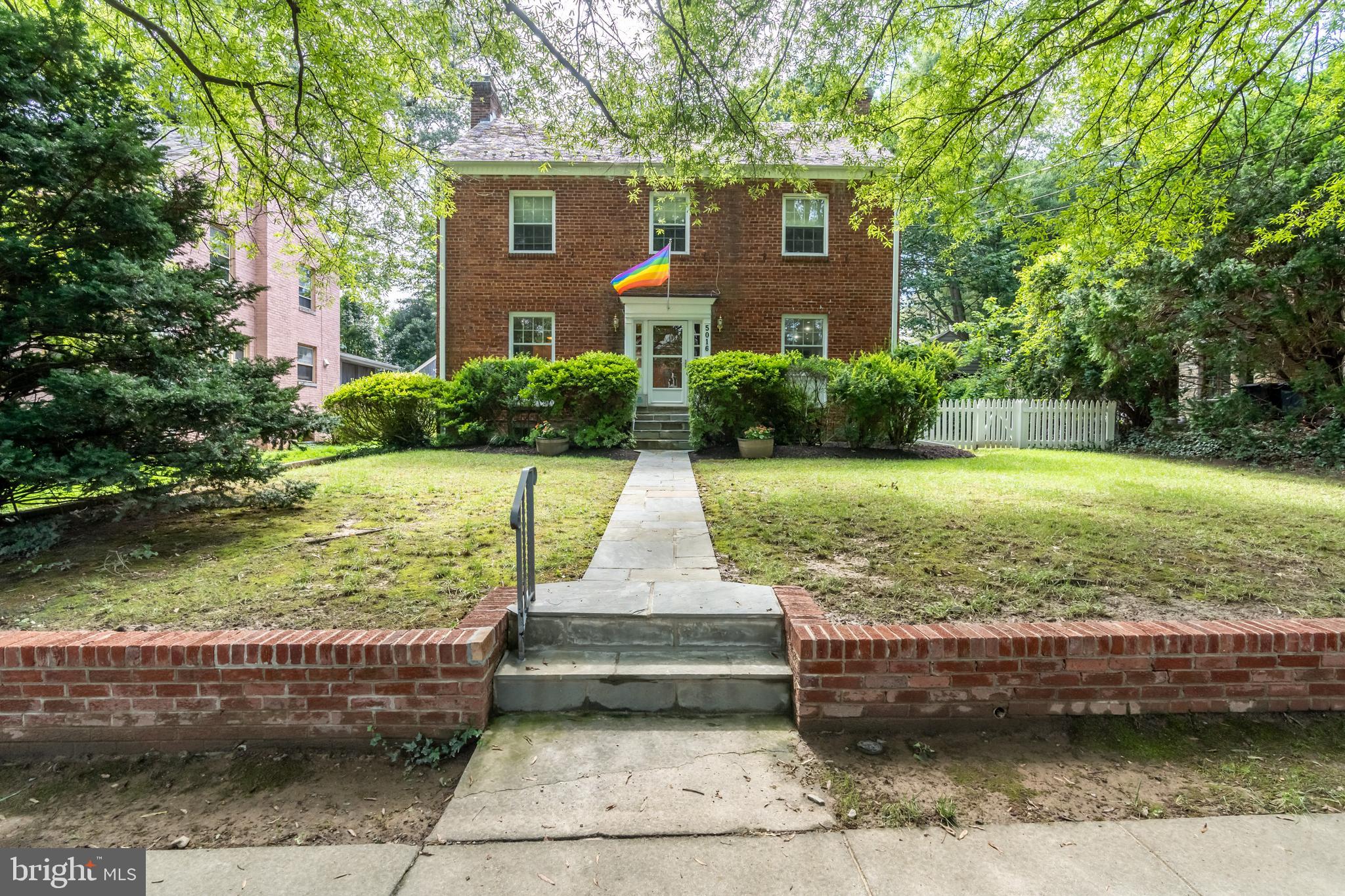 5016 Reno Road Northwest Washington, DC 20008 - Photo 2 of 38 Classic brick center hall colonial.