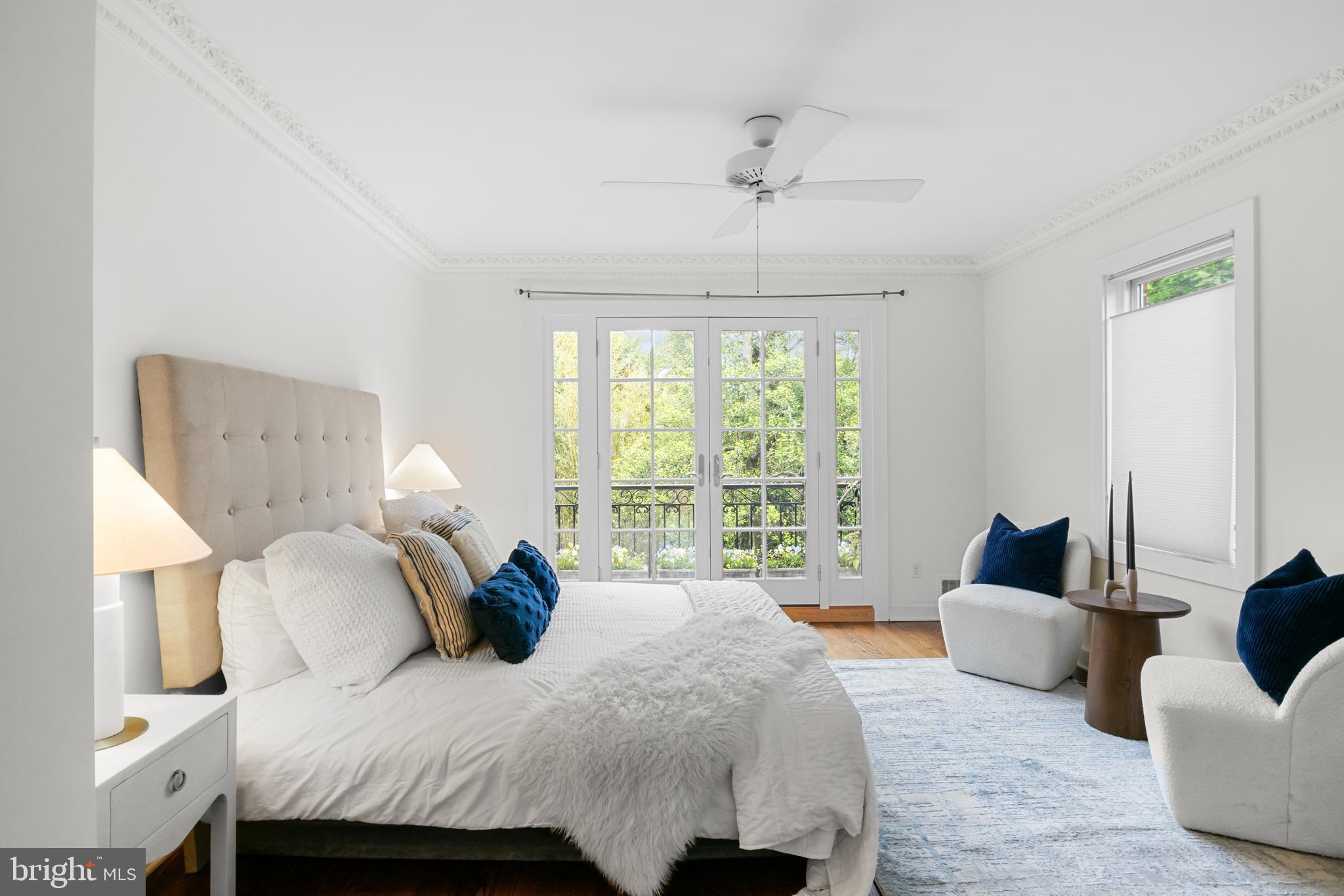 3320 R Street Northwest Washington, DC 20007 - Photo 21 of 48 Primary bedrood overlooks garden.