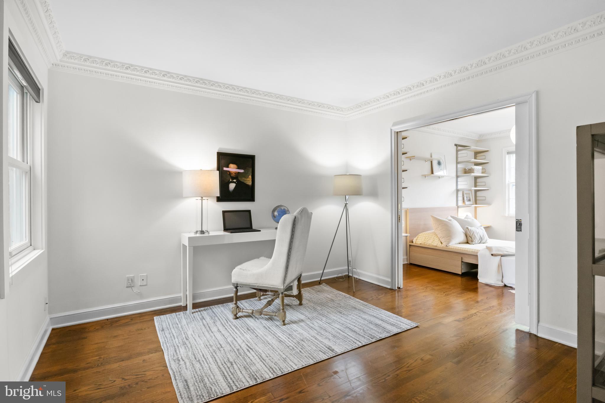 3320 R Street Northwest Washington, DC 20007 - Photo 26 of 48 Bedrooms 2 and 3 joined by pocket doors