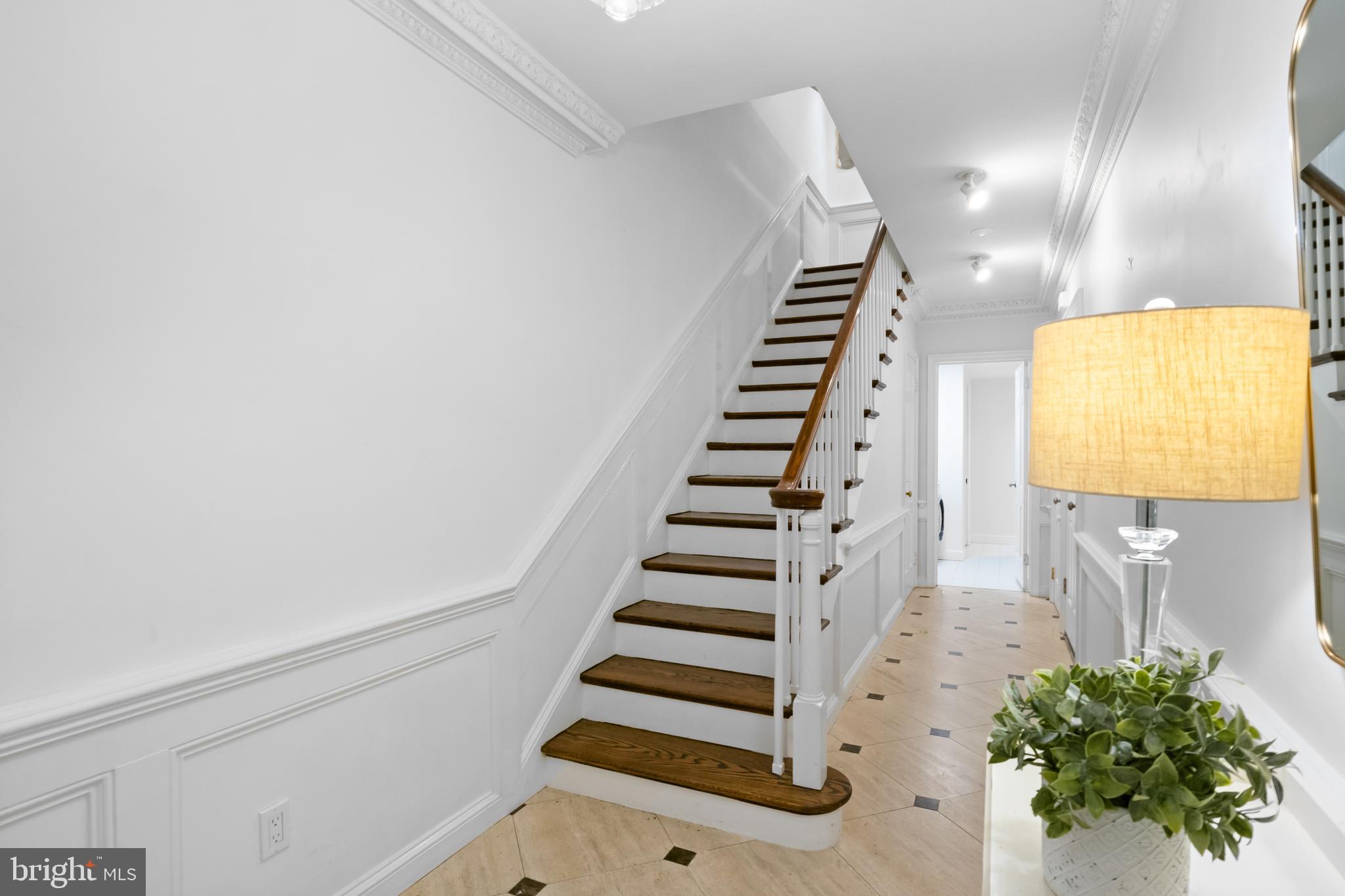 3320 R Street Northwest Washington, DC 20007 - Photo 3 of 48 Beautiful crown moulding original to the home.