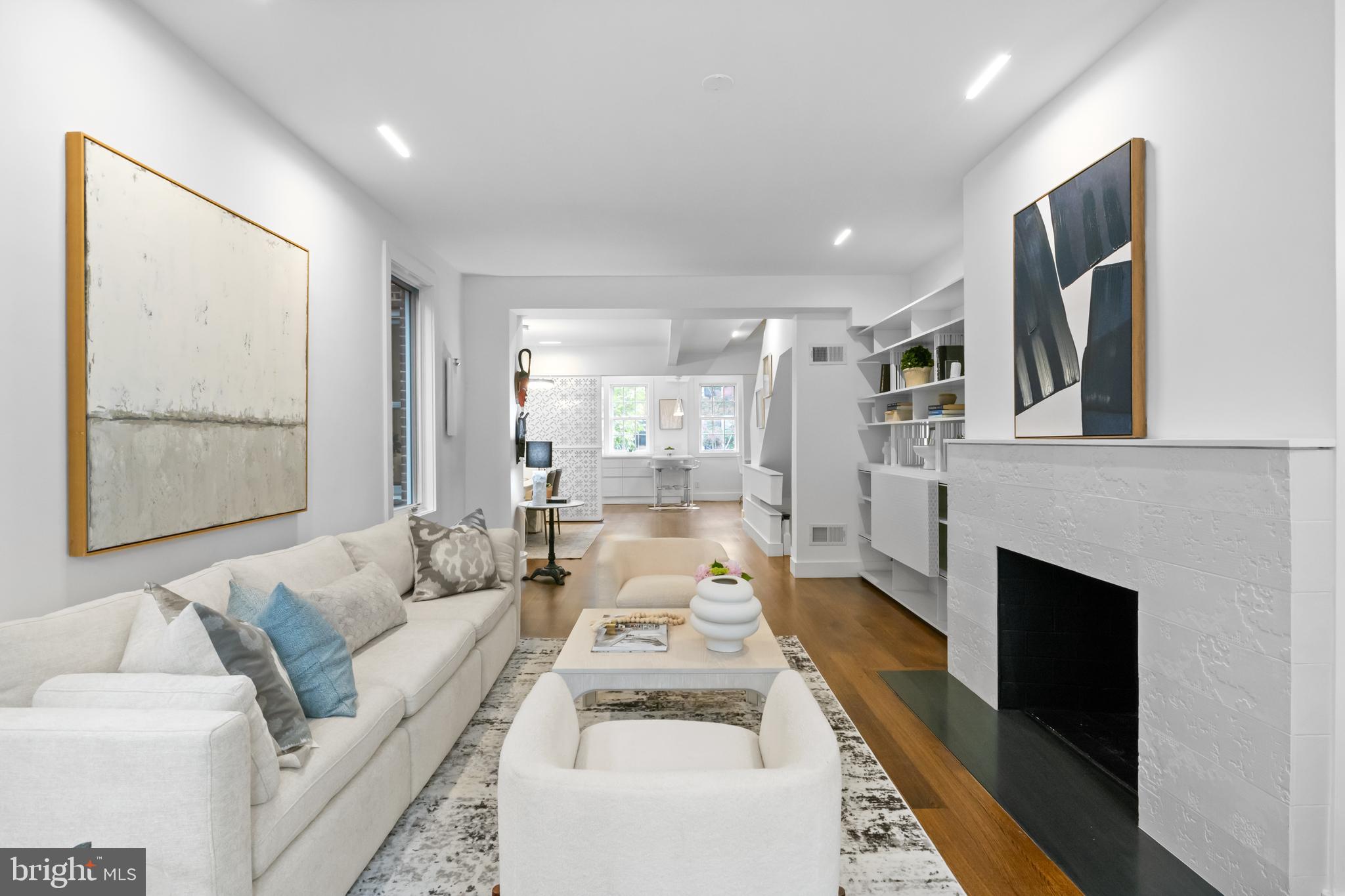 3320 R Street Northwest Washington, DC 20007 - Photo 6 of 48 Wood burning fireplace.