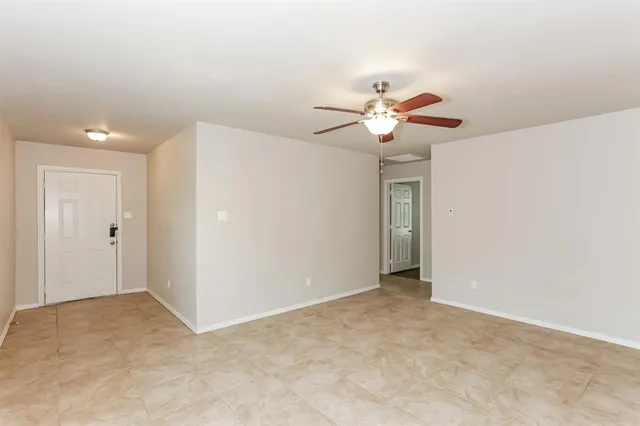 a view of an empty room