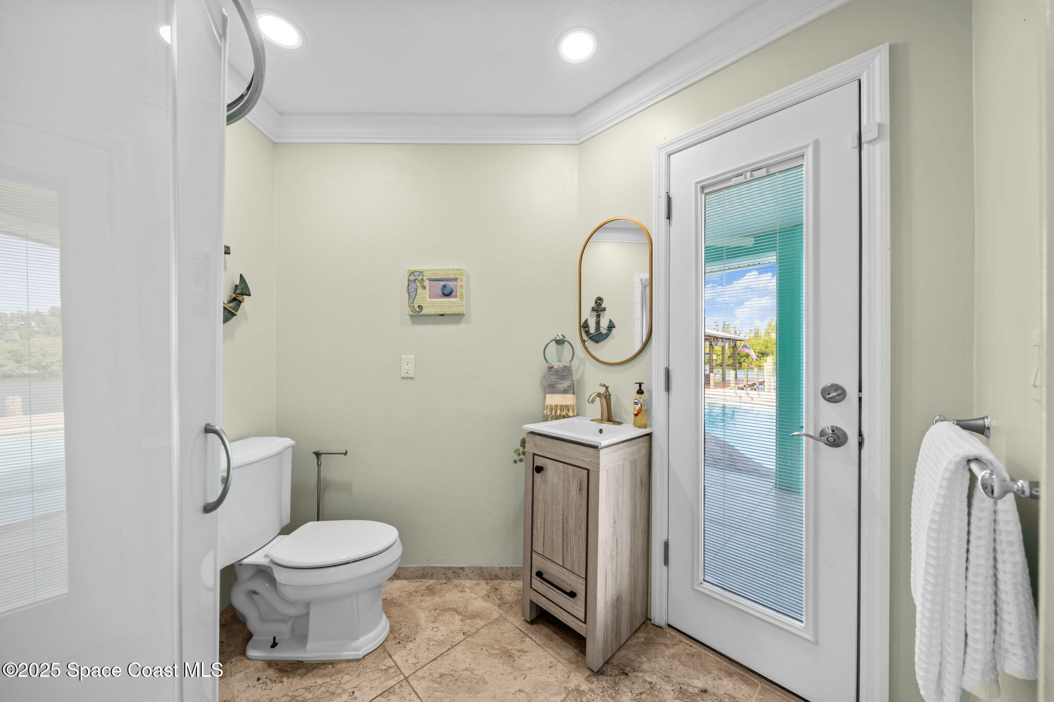 1214 Samar Road Cocoa Beach, FL 32931 - Photo 22 of 83 FULL Bath Access from Pool