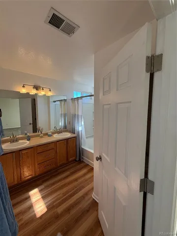 a view of wooden floor