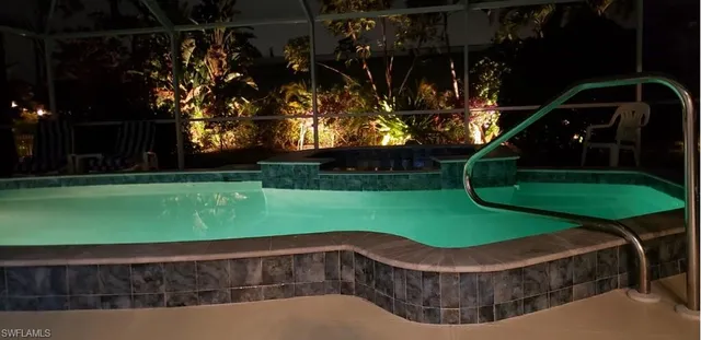 a view of a backyard with plants