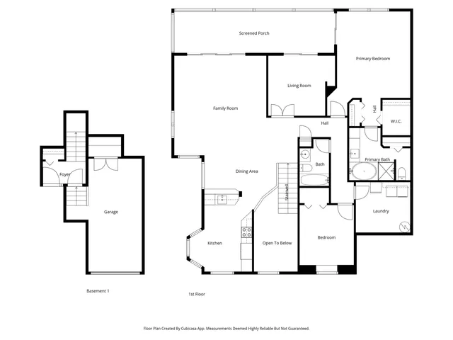 a picture of a bathroom with mirror