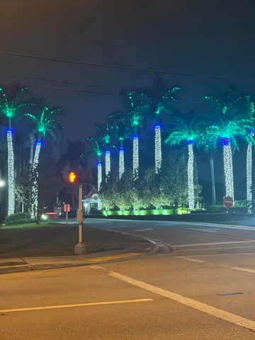 a view of a building in a street