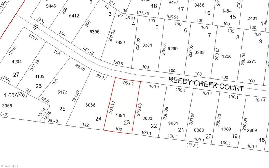 190 Reedy Creek Court Tax Map