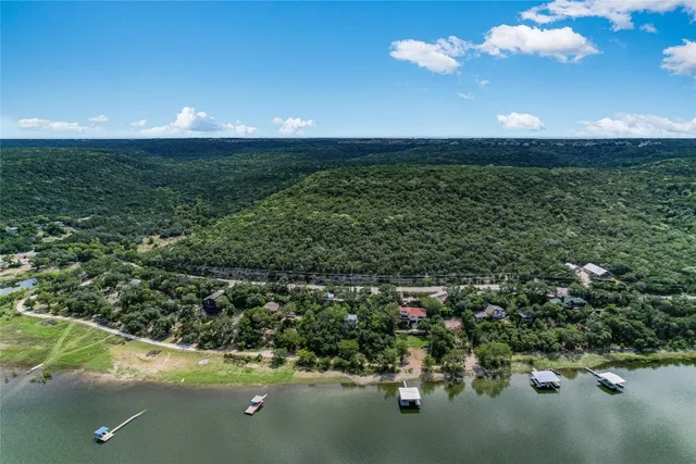 a view of a room with a large trees