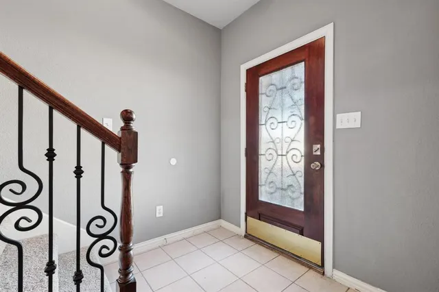 a view of an entryway door