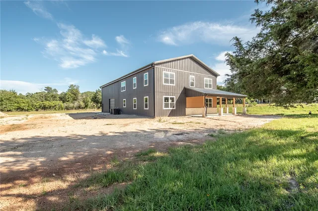 a backyard of a house