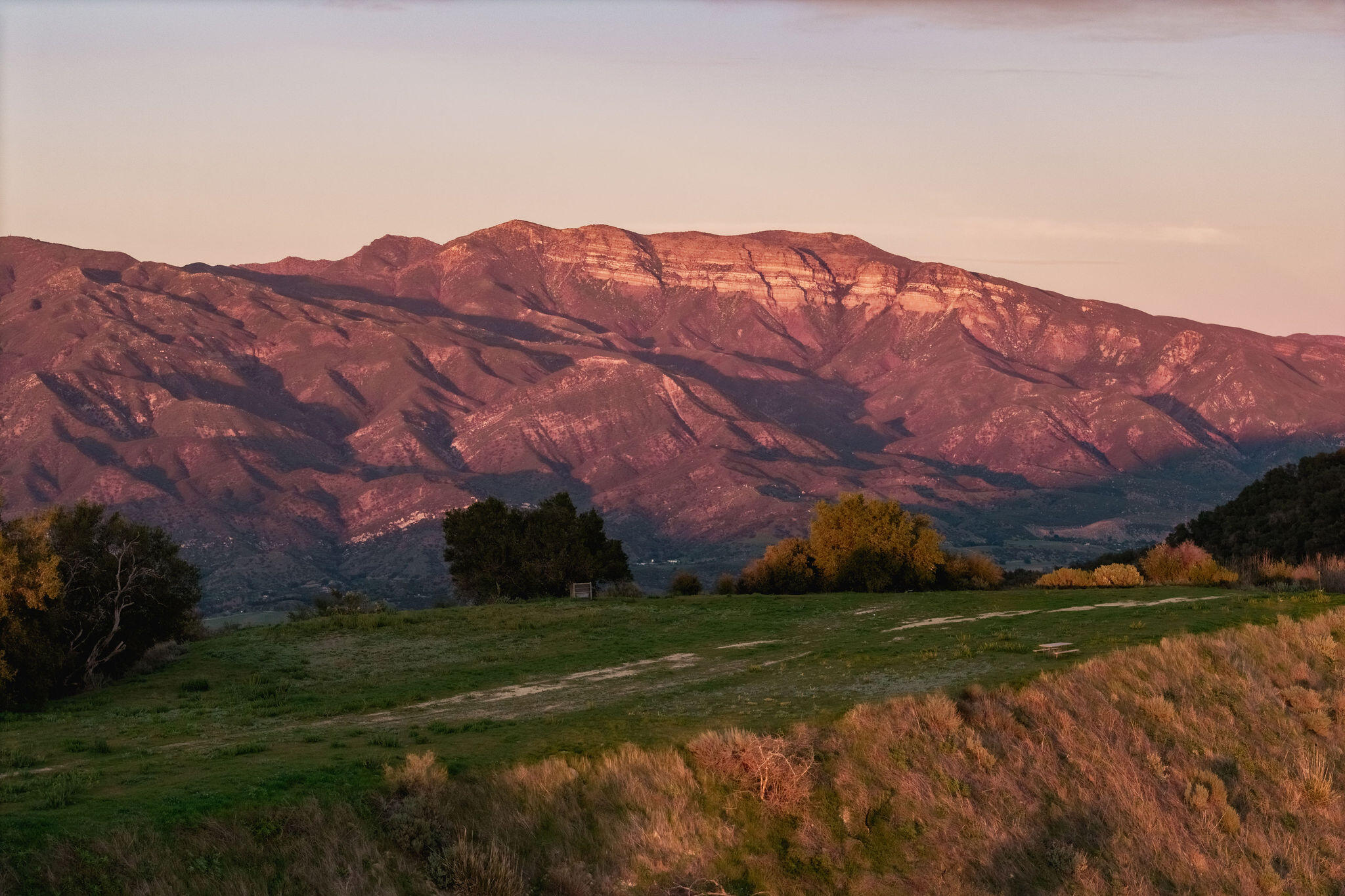a view of outdoor space and mountain view
