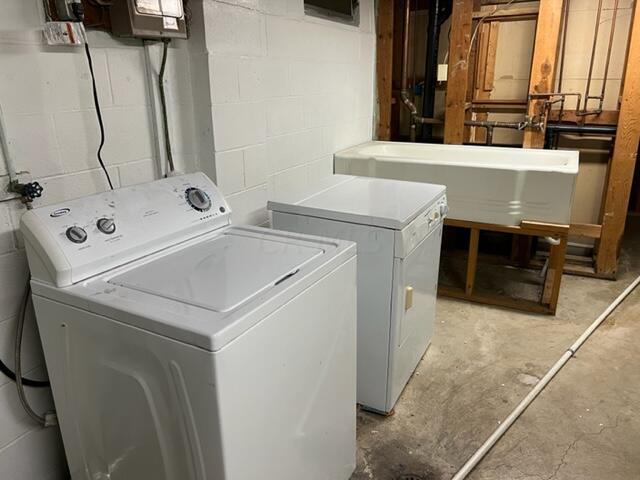 5301 Hedgewood Road Columbus, OH 43229 - Photo 22 of 40 Lower level washer & dryer set up