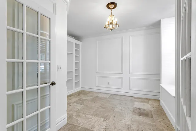 a view of an empty room