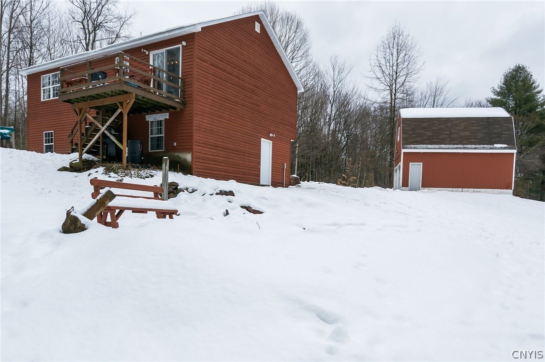 291 Dutch Hill Road Parish, NY 13167 - Photo 32 of 34 Backyard showing deck and lots of space for outdoo