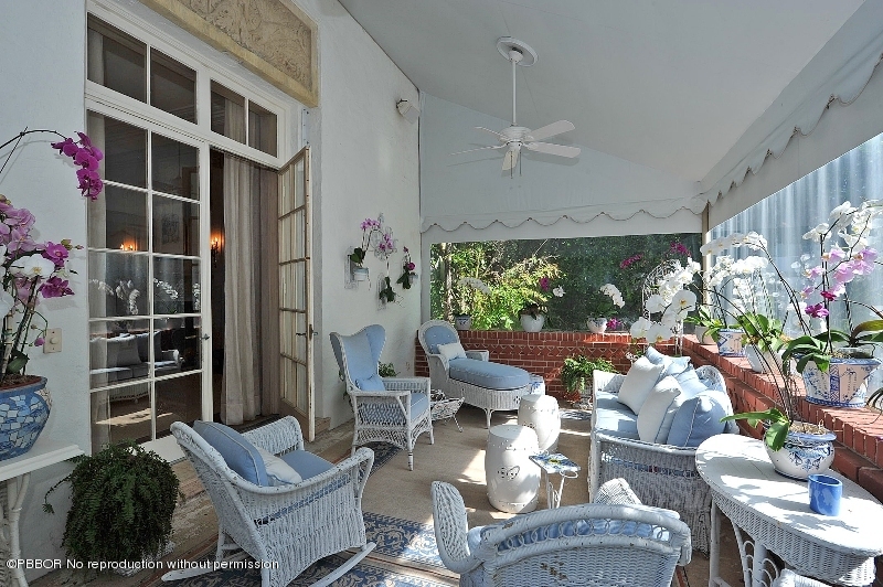 122 Kings Road Palm Beach, FL 33480 - Photo 19 of 25 Covered Porch