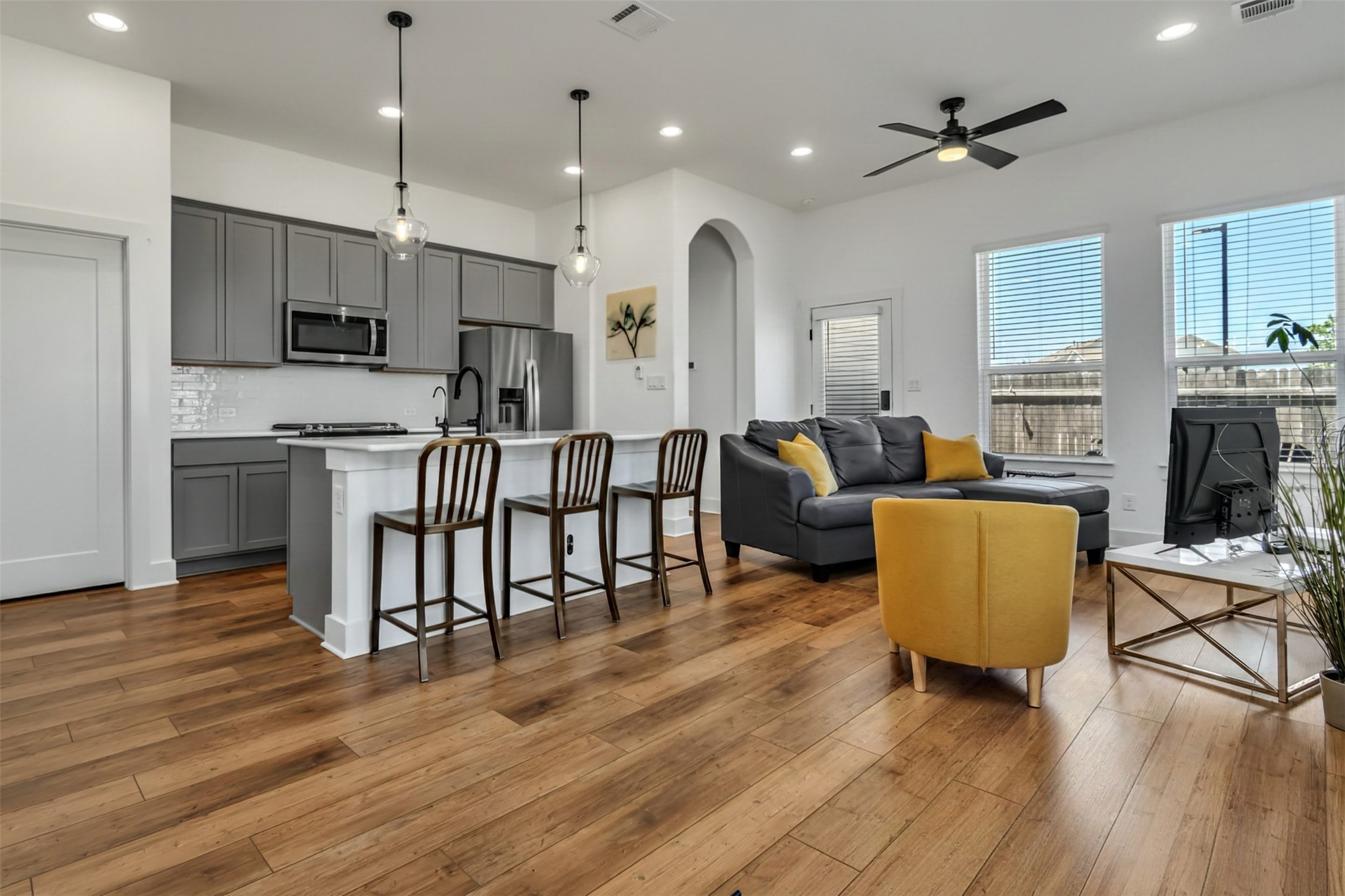 8603 Wellspring Loop Round Rock, TX 78665 - Photo 19 of 38 Wood like luxury vinyl flooring throughout the downstairs