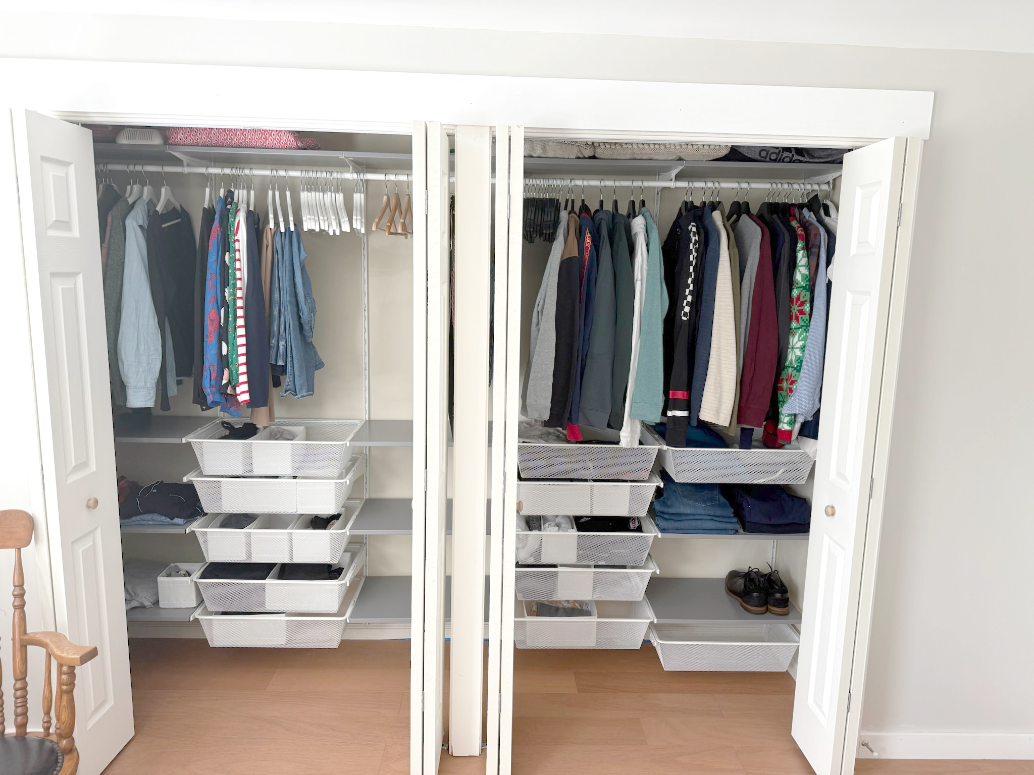 45 Mattabasset Drive, Unit 45 Meriden, CT 06450 - Photo 21 of 40 a view of walk in closet with clothes and shoes