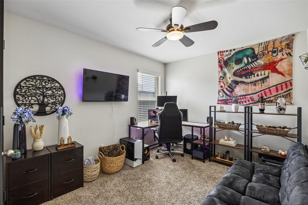 802 Rustic Way Royse City, TX 75189 - Photo 8 of 38 a view of a livingroom with workspace and a couch
