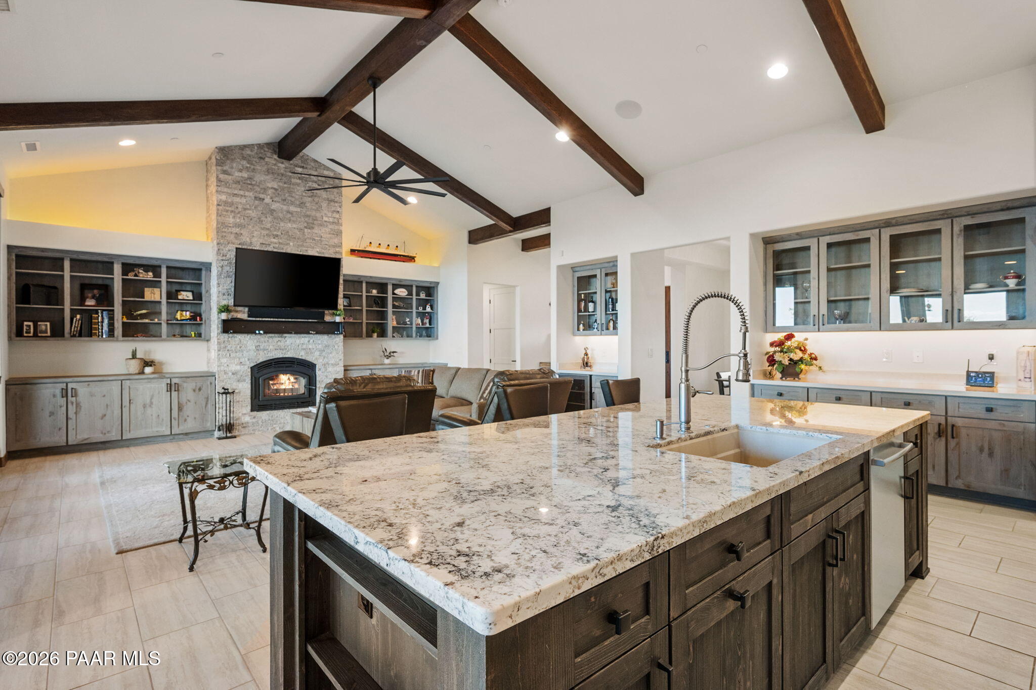 2140 Forest Mountain Road Prescott, AZ 86303 - Photo 19 of 56 a kitchen with sink stove and cabinets
