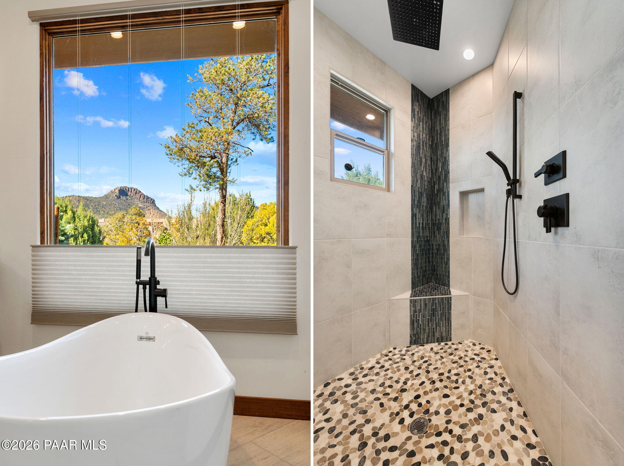 2140 Forest Mountain Road Prescott, AZ 86303 - Photo 26 of 56 a bathroom with a bathtub and a shower