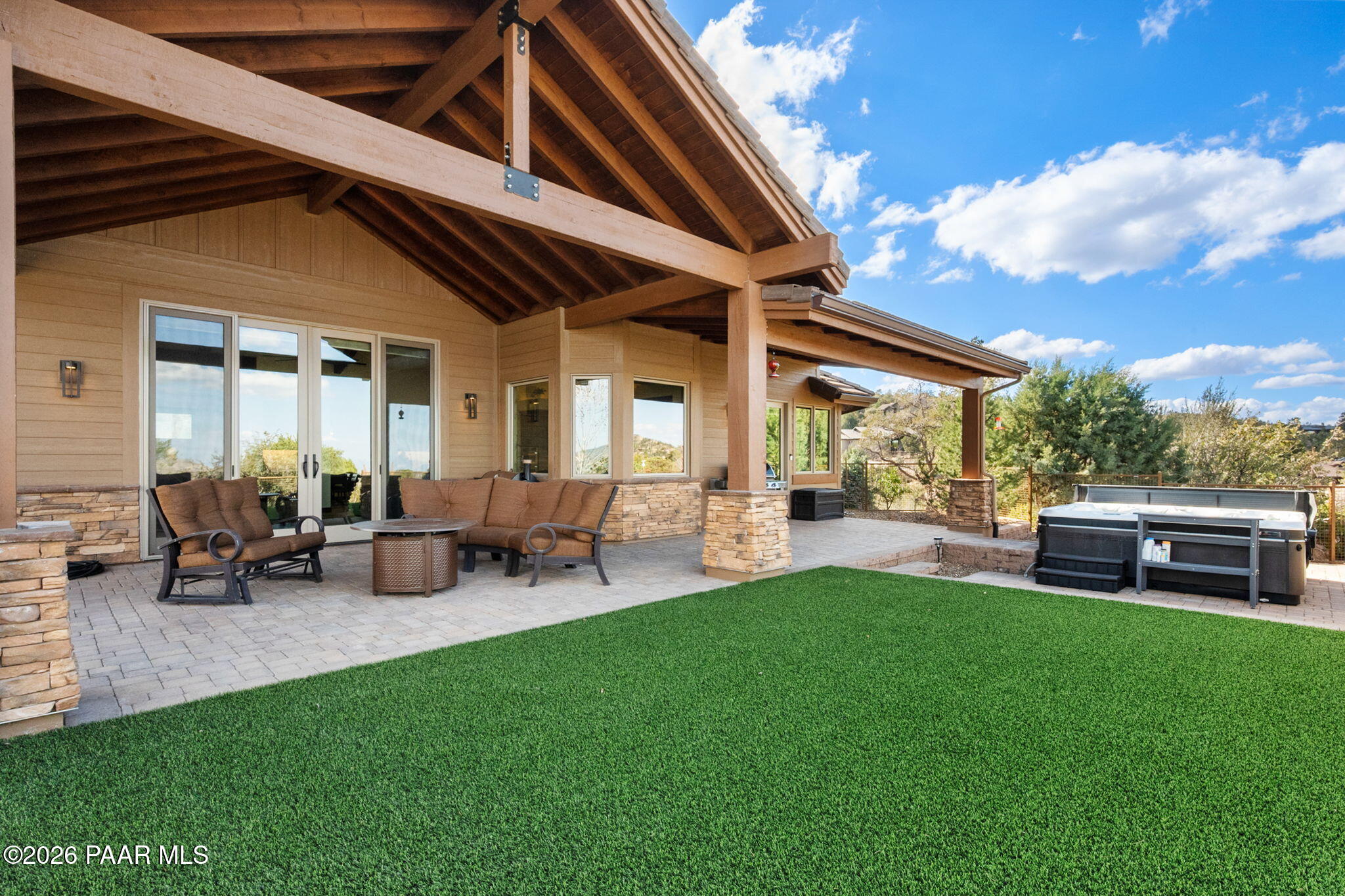 2140 Forest Mountain Road Prescott, AZ 86303 - Photo 45 of 56 a view of an house with backyard and porch