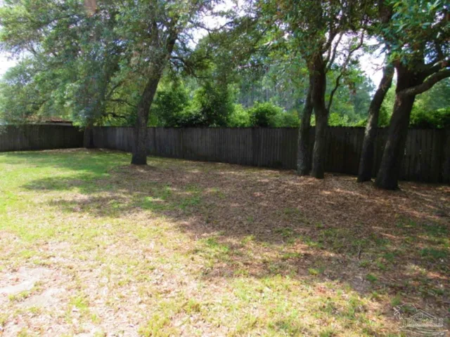 a backyard of a house