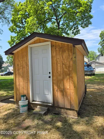 a backyard of a house