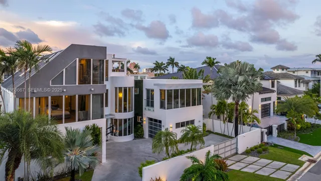a aerial view of a house