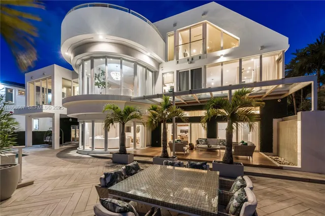 a view of outdoor space with seating area