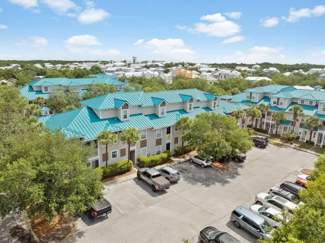 an aerial view of a city