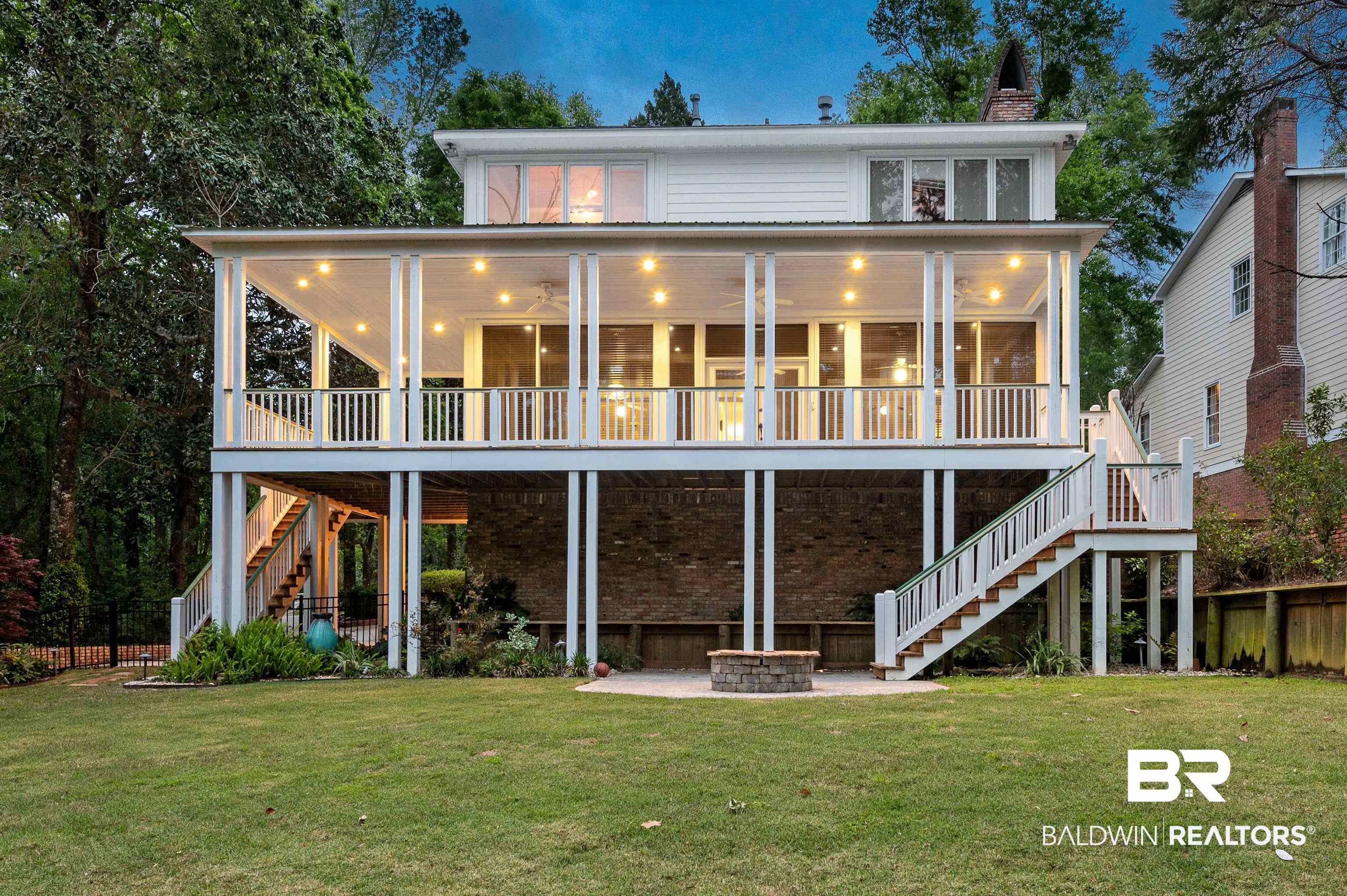 22751 Main Street Fairhope, AL 36532 - Photo 49 of 50 Rear View @ Twilight